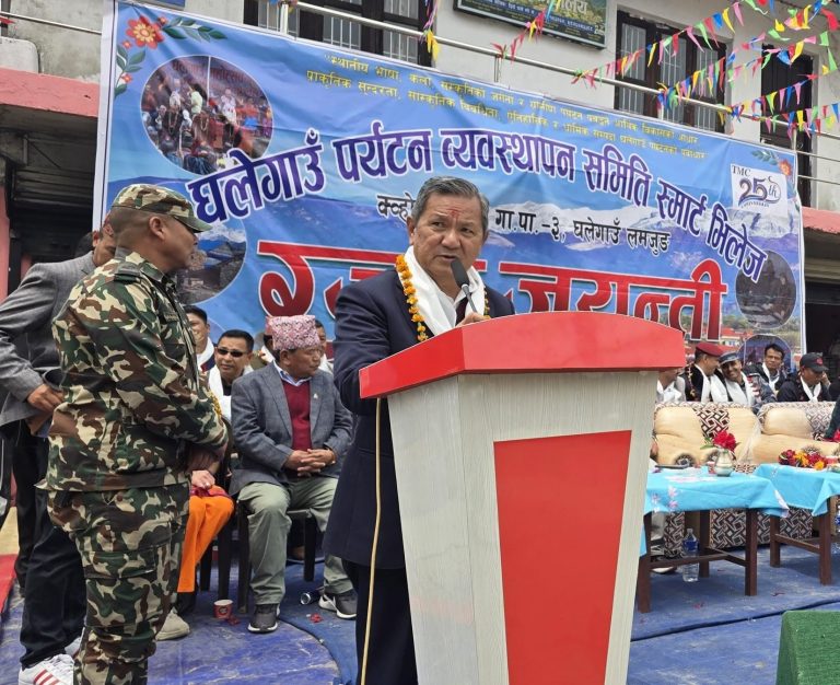 घलेगाउँ नेपालको उत्कृष्ट होमस्टे गन्तव्य हाे : मन्त्री गुरूङ